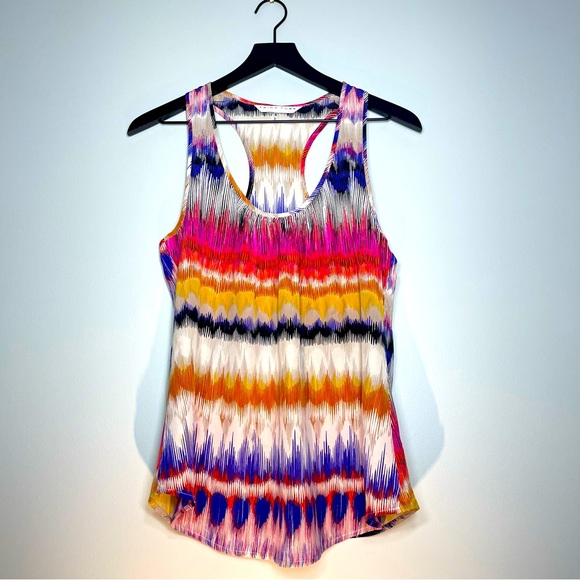 Trina Turk Tops - TRINA TURK 100% Silk Racerback Women's Tank Top Milticolor Print Size Small